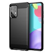 Pokrowiec Carbon Case czarny do Samsung A52 4G