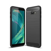 Pokrowiec Carbon Case czarny do Samsung Galaxy J4 Plus (2018)