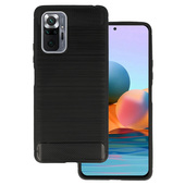 Pokrowiec Carbon Case czarny do Xiaomi Redmi Note 10 Pro Max