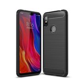 Pokrowiec Carbon Case czarny do Xiaomi Redmi Note 6 Pro