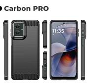 Pokrowiec Pokrowiec Carbon Pro czarny do Motorola Moto G55 5G