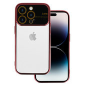 Pokrowiec Electro Lens Case bordowy do Apple iPhone 13 Pro Max