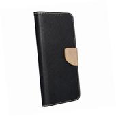 Etui zamykane z klapk i magnesem Fancy Book czarno-zoty do Samsung Galaxy S22 Plus