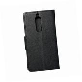 Etui zamykane z klapk i magnesem Fancy Book czarny do Nokia Lumia 525