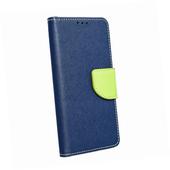 Etui zamykane z klapk i magnesem Fancy Book granatowo-limonkowy do Samsung Galaxy S22 Plus