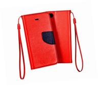 Etui zamykane z klapk i magnesem Fancy Case czerwono-granatowy do Samsung Galaxy S22 Plus