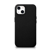 Pokrowiec iCarer Litchi Premium Leather Case czarny do Apple iPhone 14 Plus