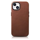 Pokrowiec iCarer Oil Wax Premium Leather Case brzowy do Apple iPhone 14 Plus