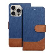 Pokrowiec JEANS Book niebieski do Apple iPhone 16