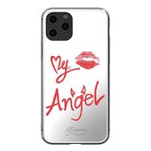 Pokrowiec Kingxbar Angel lustrzany z krysztaami Swarovskiego przeroczysty do Apple iPhone 11 Pro Max