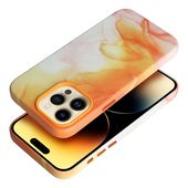 Pokrowiec Leather Mag Cover MagSafe wzr orange splash do Apple iPhone 13 Pro Max