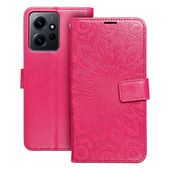 Pokrowiec Mezzo Book Mandala malinowy do Xiaomi Redmi Note 12 4G