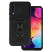 Pokrowiec Pokrowiec pancerny Slide Camera Armor Case czarny do Samsung Galaxy A20