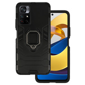 Pokrowiec Ring Armor Case czarny do Xiaomi POCO M4 Pro 5G