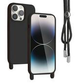 Pokrowiec Rope Case ze sznurkiem czarny do Samsung Galaxy A25 5G