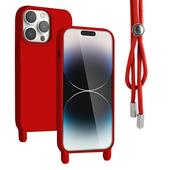 Pokrowiec Rope Case ze sznurkiem czerwony do Apple iPhone 14