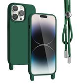 Pokrowiec Rope Case ze sznurkiem zielony do Apple iPhone 14