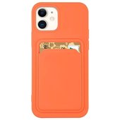 Pokrowiec silikonowy Card Case pomaraczowy do Apple iPhone 13 Pro