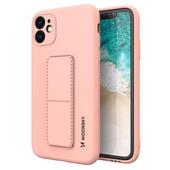 Pokrowiec silikonowy Wozinsky Kickstand Case rowy do Samsung Galaxy M22