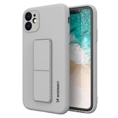 Pokrowiec silikonowy Wozinsky Kickstand Case szary do Apple iPhone 12 Mini