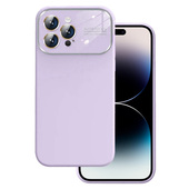 Pokrowiec Soft Silicone Lens Case jasnofioletowy do Apple iPhone 13 Pro Max