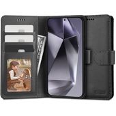 Pokrowiec Tech-protect Wallet czarny do Samsung Galaxy S24 Ultra