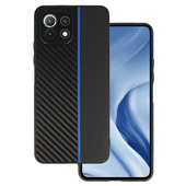 Pokrowiec Tel Protect Carbon Case pasek niebieski do Xiaomi Redmi 5G