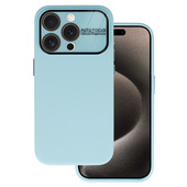 Pokrowiec Tel Protect Lichi Soft Case jasnoniebieski do Apple iPhone 15 Pro Max