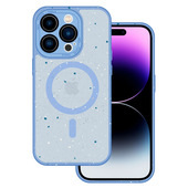 Pokrowiec Tel Protect Magnetic Splash Frosted Case jasnoniebieski do Apple iPhone 15 Plus