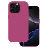 Pokrowiec Tel Protect Silicone Premium ciemnorowy do Apple iPhone 16 Pro