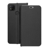 Pokrowiec Vennus Book Carbon czarny do Xiaomi Redmi 9C NFC