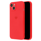 Pokrowiec Vennus Silicone Serce czerwony do Apple iPhone 13 Pro