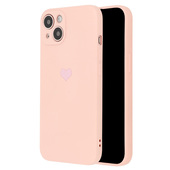 Pokrowiec Vennus Silicone Serce rowy do Apple iPhone 13 Pro