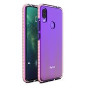 Pokrowiec elowy Spring Case jasnorowy do Xiaomi Redmi Note 7