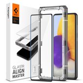 Spigen Alm Glass Fc czarne do Samsung A72