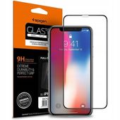 Spigen Glass FC Czarne do Apple iPhone XR