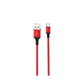 XO kabel NB143 USB - USB-C 1,0 m 2,4A czerwony