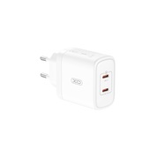 XO adowarka sieciowa CE08 PD 50W 2x USB-C biaa