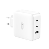 XO adowarka sieciowa CE14 PD QC 3.0 100W 1x USB 2x USB-C biaa