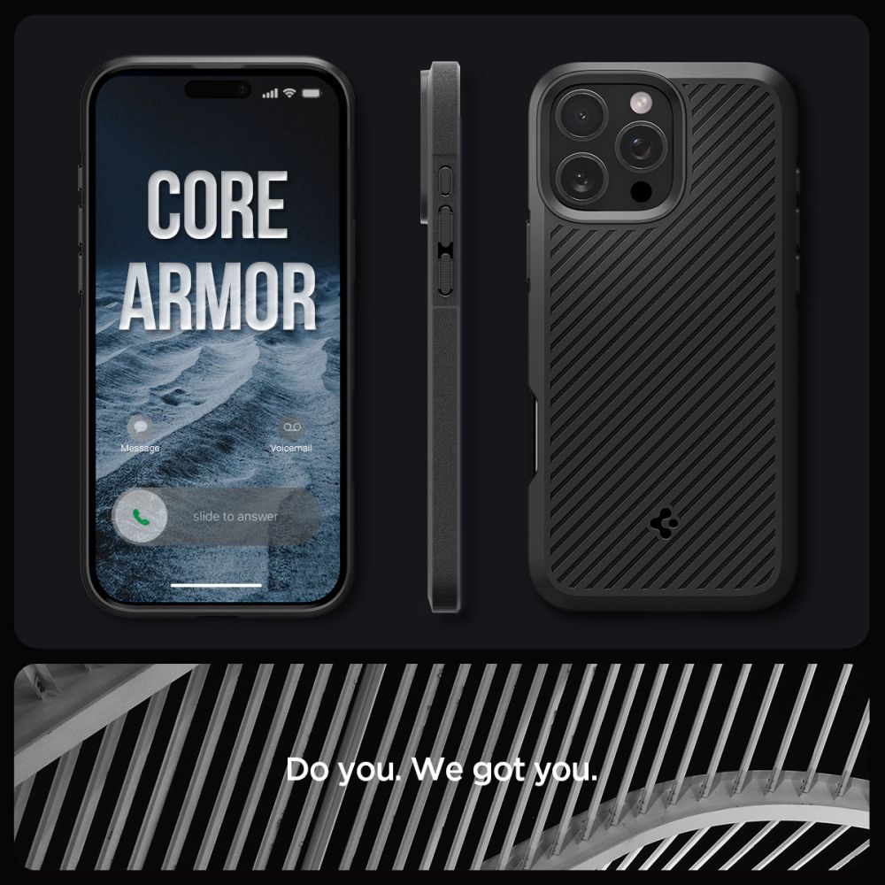 Spigen nakadka Core Armor czarny Apple iPhone 16 Pro Max / 11