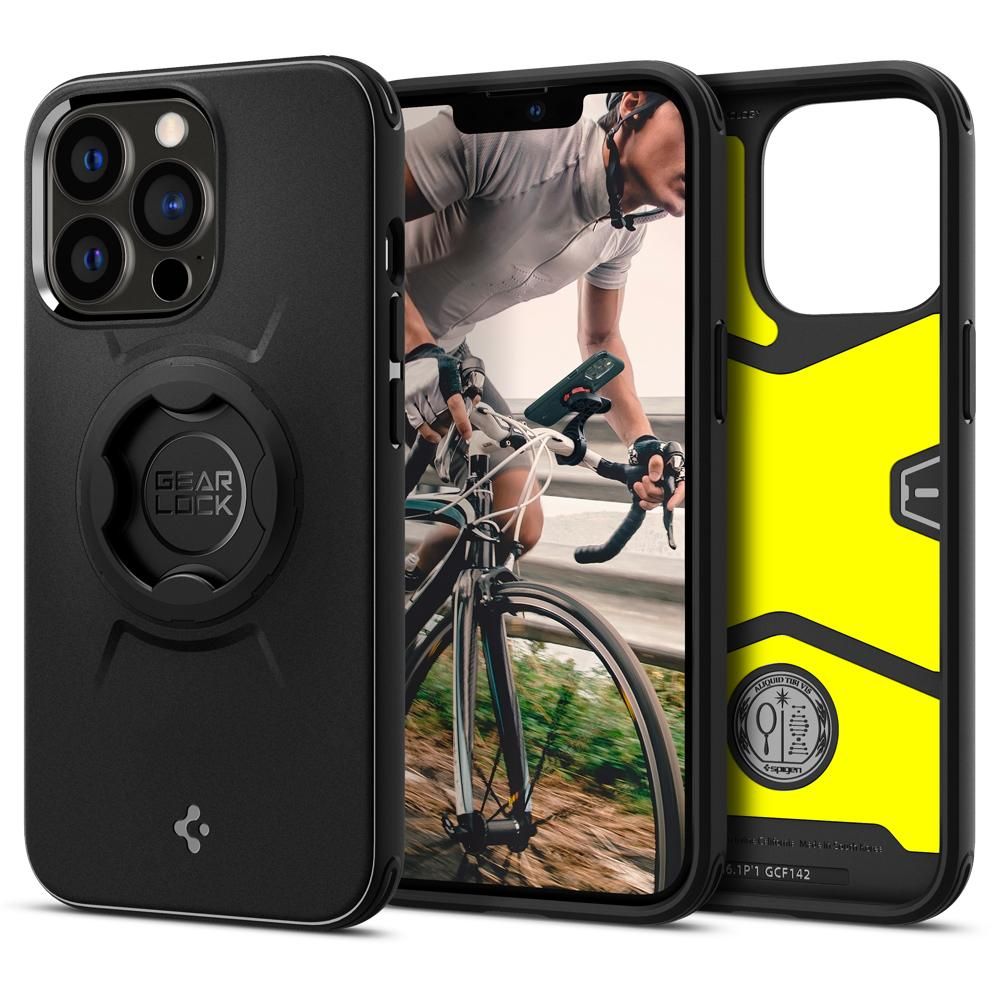 Spigen nakadka Gearlock GCF143 Bike Mount Case czarna Apple iPhone 13 Pro / 2