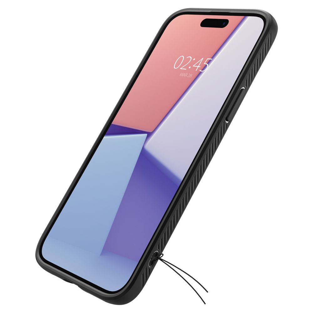 Spigen nakadka Liquid Air czarny Apple iPhone 15 Plus / 10