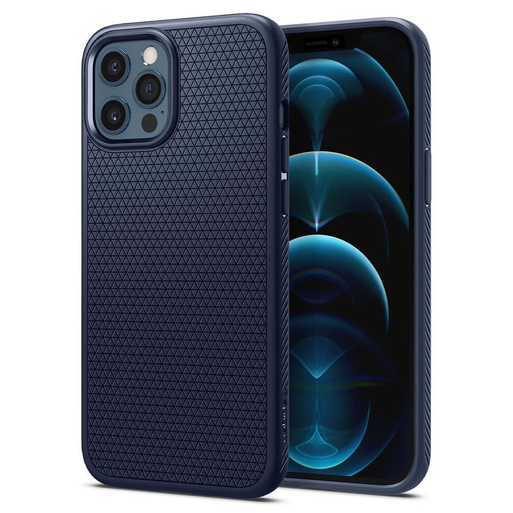 Spigen nakadka Liquid Air granatowa Apple iPhone 12 Pro