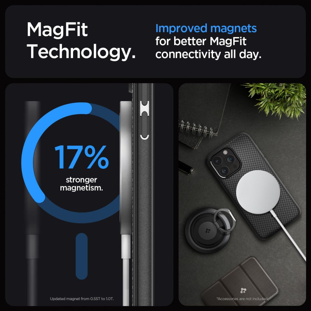 Spigen nakadka Mag Armor Magsafe czarny Apple iPhone 15 Pro / 12