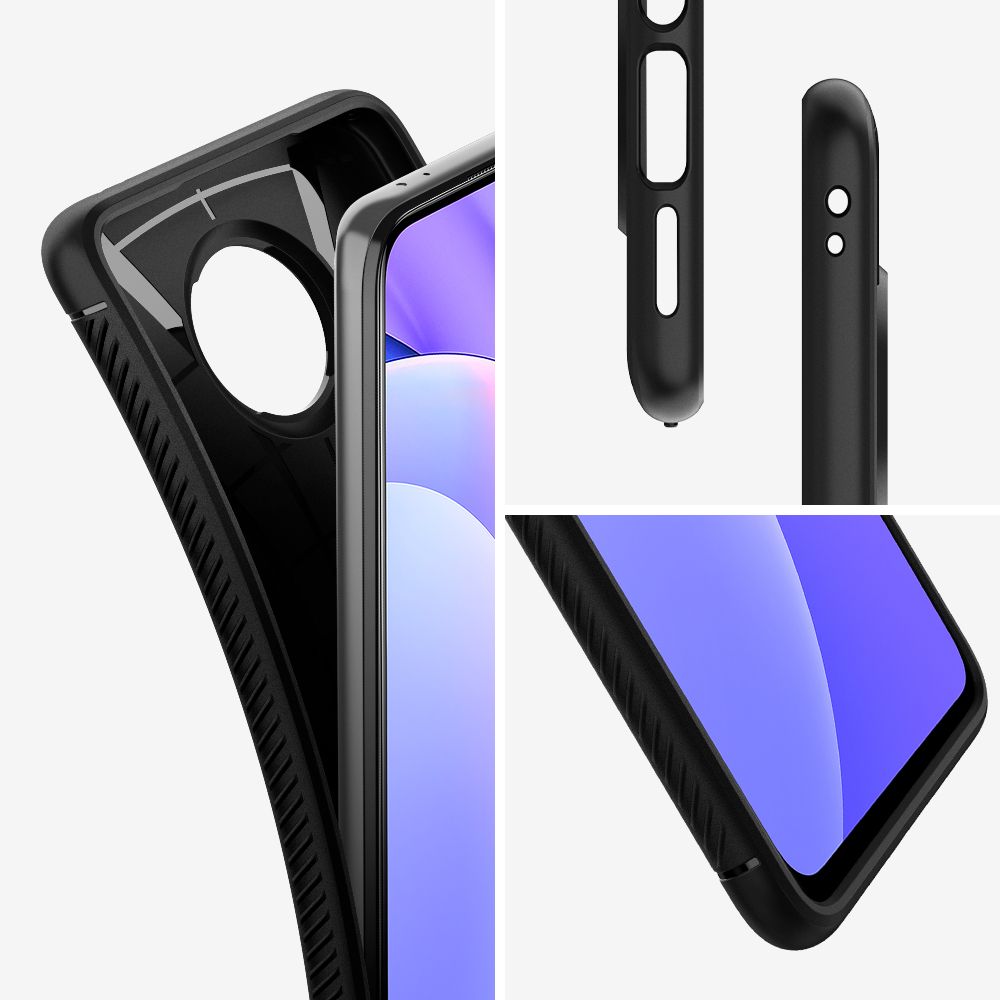 Spigen nakadka Rugged Armor czarna Xiaomi Redmi Note 10 5G / 2