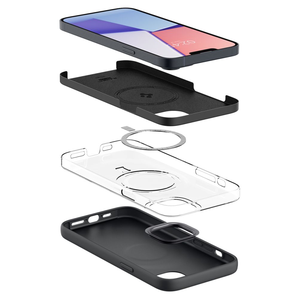 Spigen nakadka Silicone Fit Mag Magsafe czarna Apple iPhone 14 Pro / 3