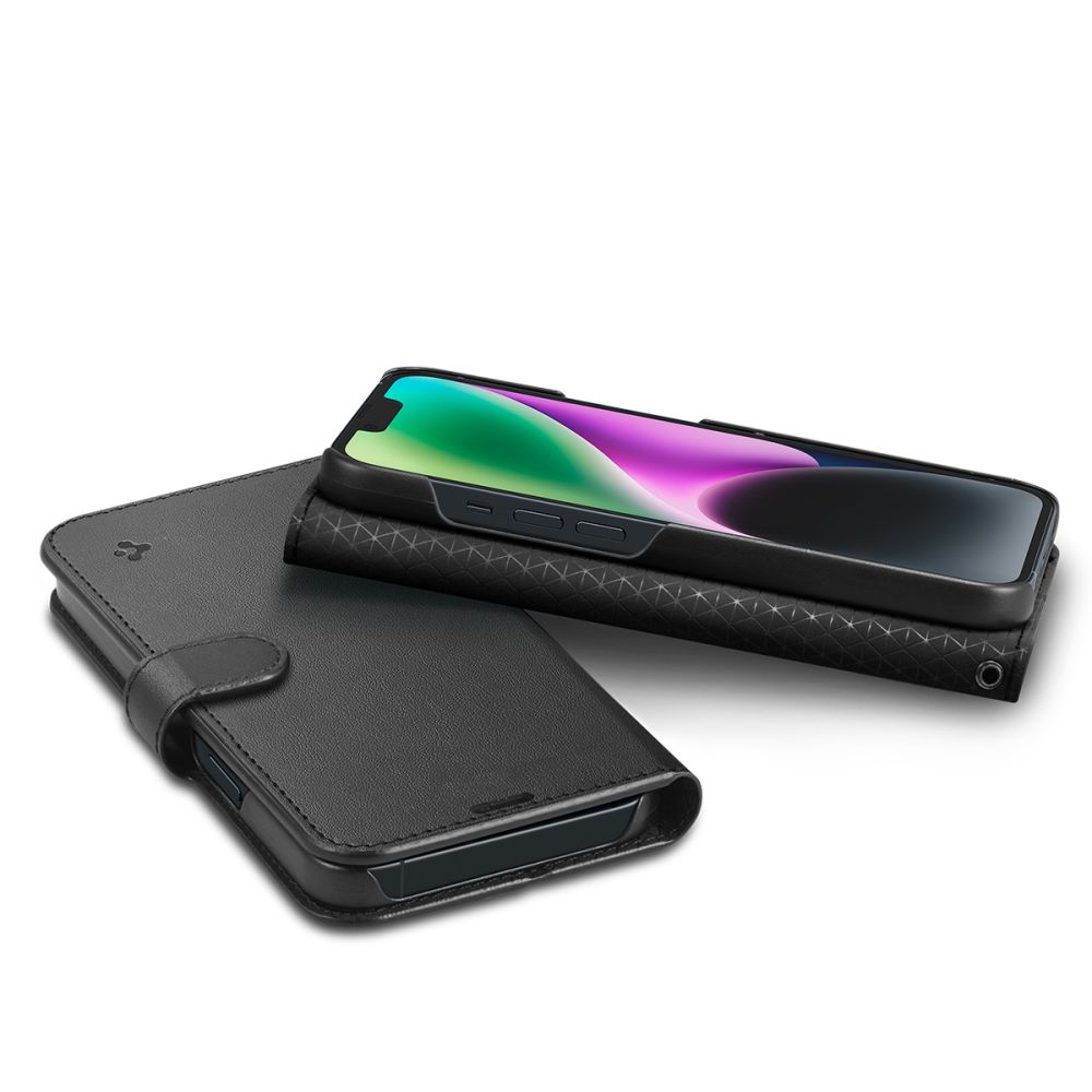 Spigen Pokrowiec Wallet S black Apple iPhone 14 / 10