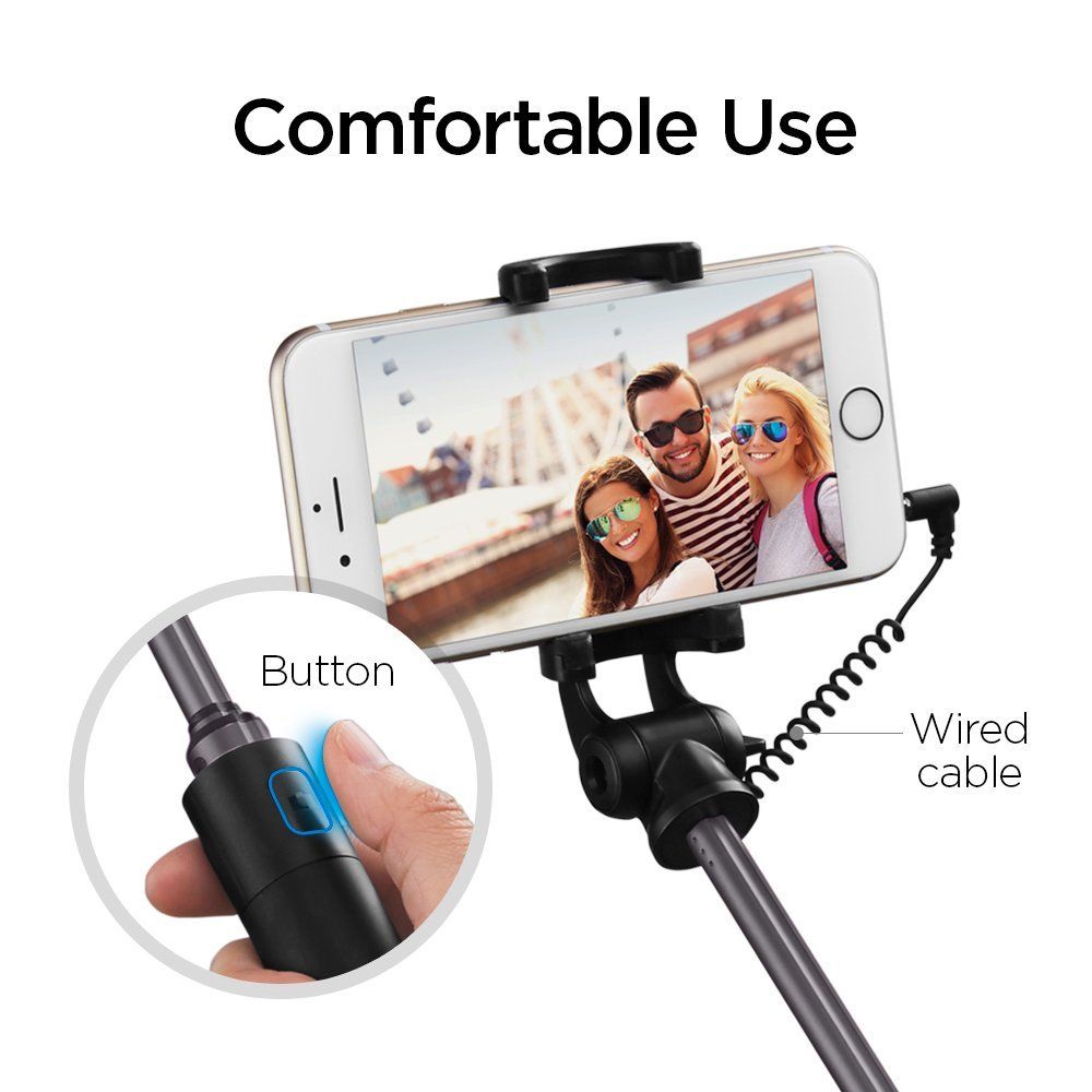 Spigen S530 Selfie Stick czarny / 4