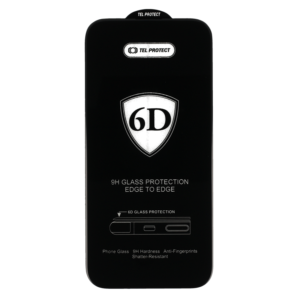 Szko hartowane Full Glue 6D czarny Apple iPhone 16 Plus / 3