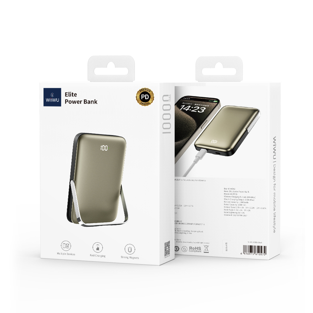 WIWU 3 w 1 Elite Power Bank Wi-P018 10000 mAh biay / 6